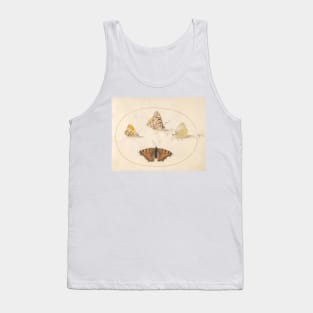 Orange Tip, Painted Lady, Southern Small White, and Small Tortoiseshell Butterflies Tank Top